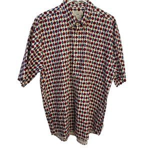 (7-191) Supreme Men's XL Short Sleeve  XL Button Down